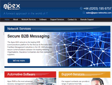 Tablet Screenshot of apex-networks.com
